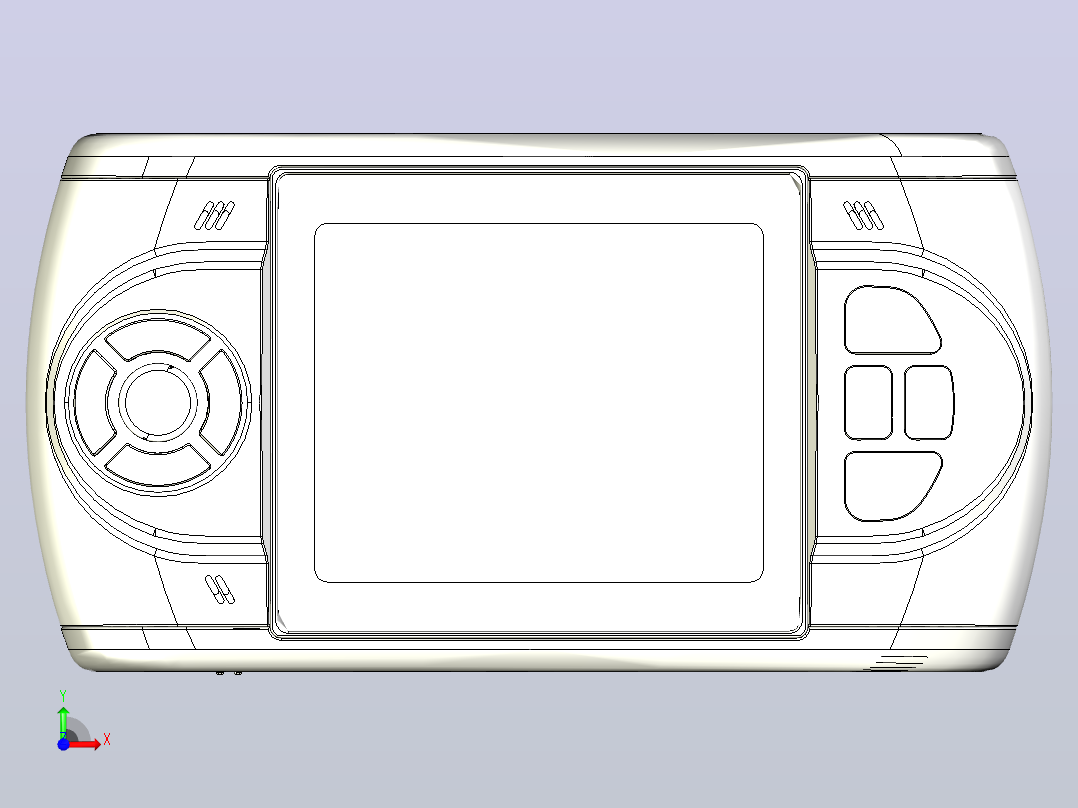 mp4播放器模型前视图