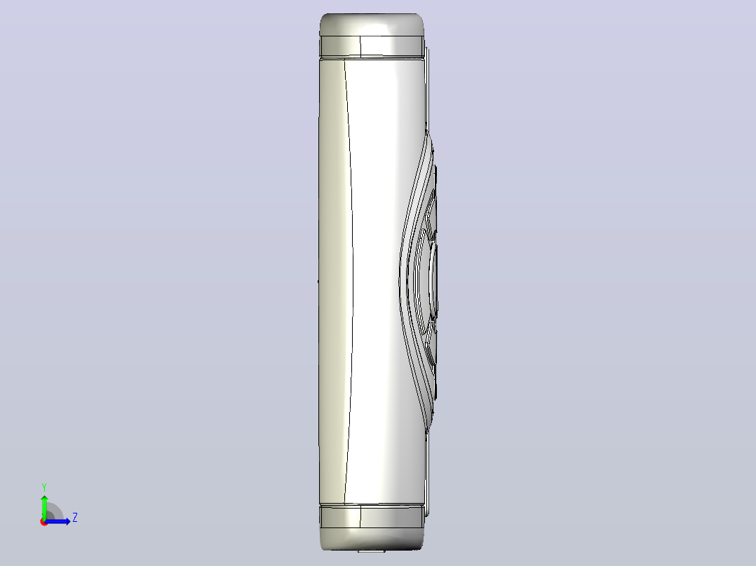 mp4播放器模型左视图