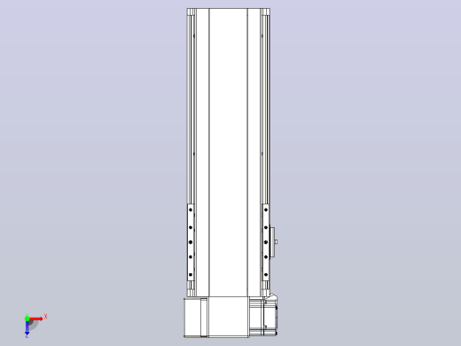 皮带直线轴半封闭可选导轨TPA-HNB-140D-120-L250-LP-Y-P40-N3俯视缩略图
