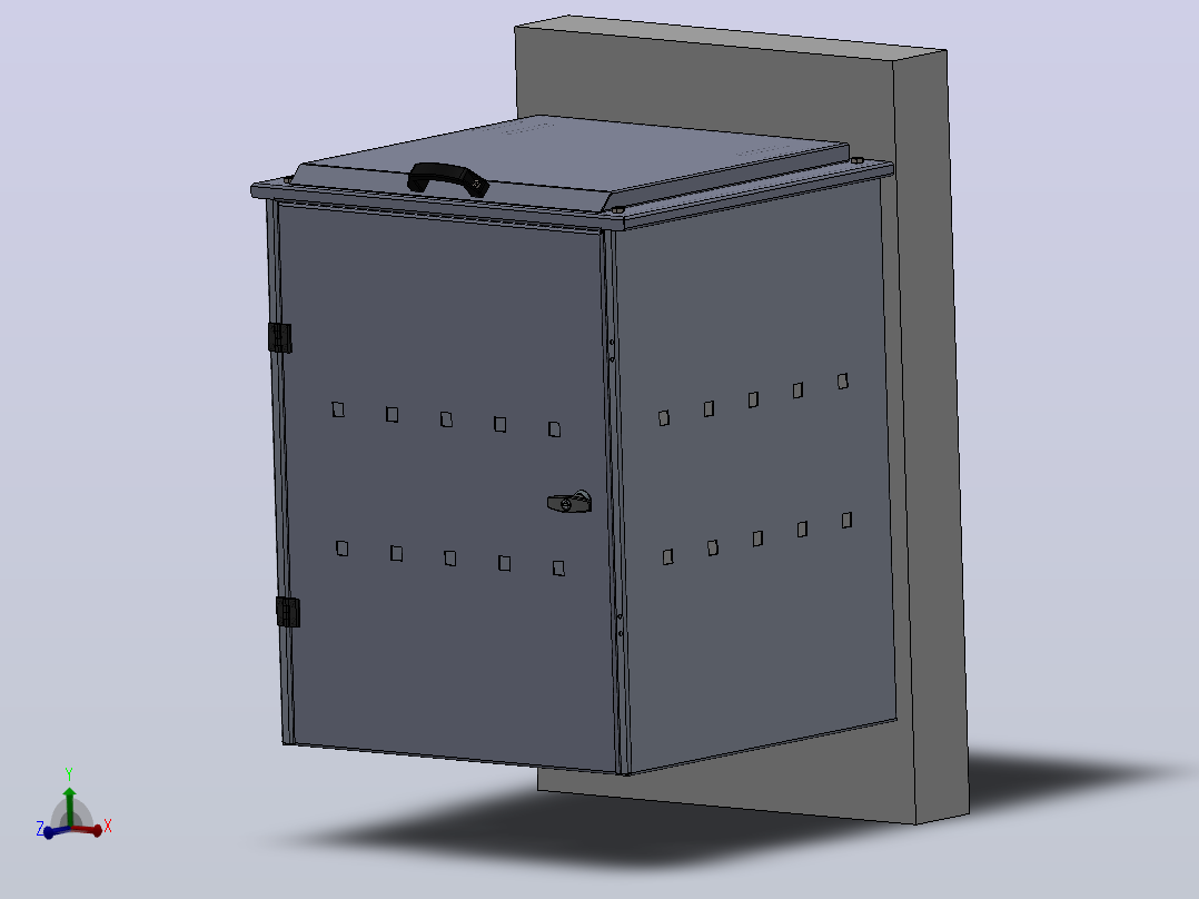 垃圾箱 垃圾处理设备decorative-frame-for-trash-can-1.snapshot-模型格式为 sw stp主视图