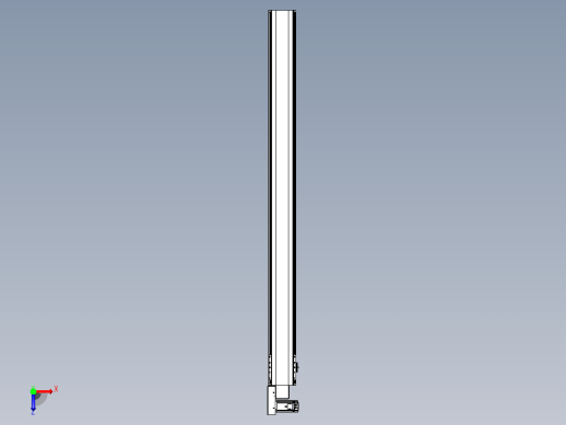 皮带直线轴半封闭可选导轨TPA-HNB-140D-120-L1700-ML-Y-P40-N3俯视缩略图