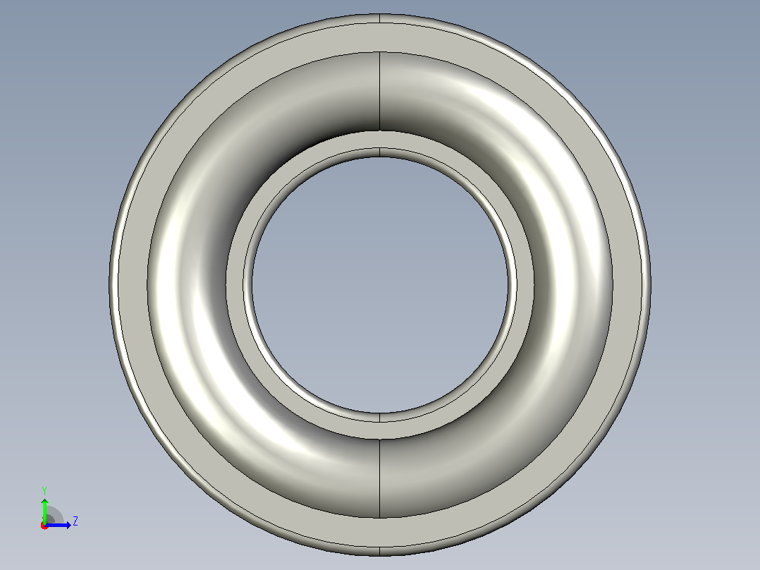 SKF自调心球轴承ball_bearing_2317_k_0左视图