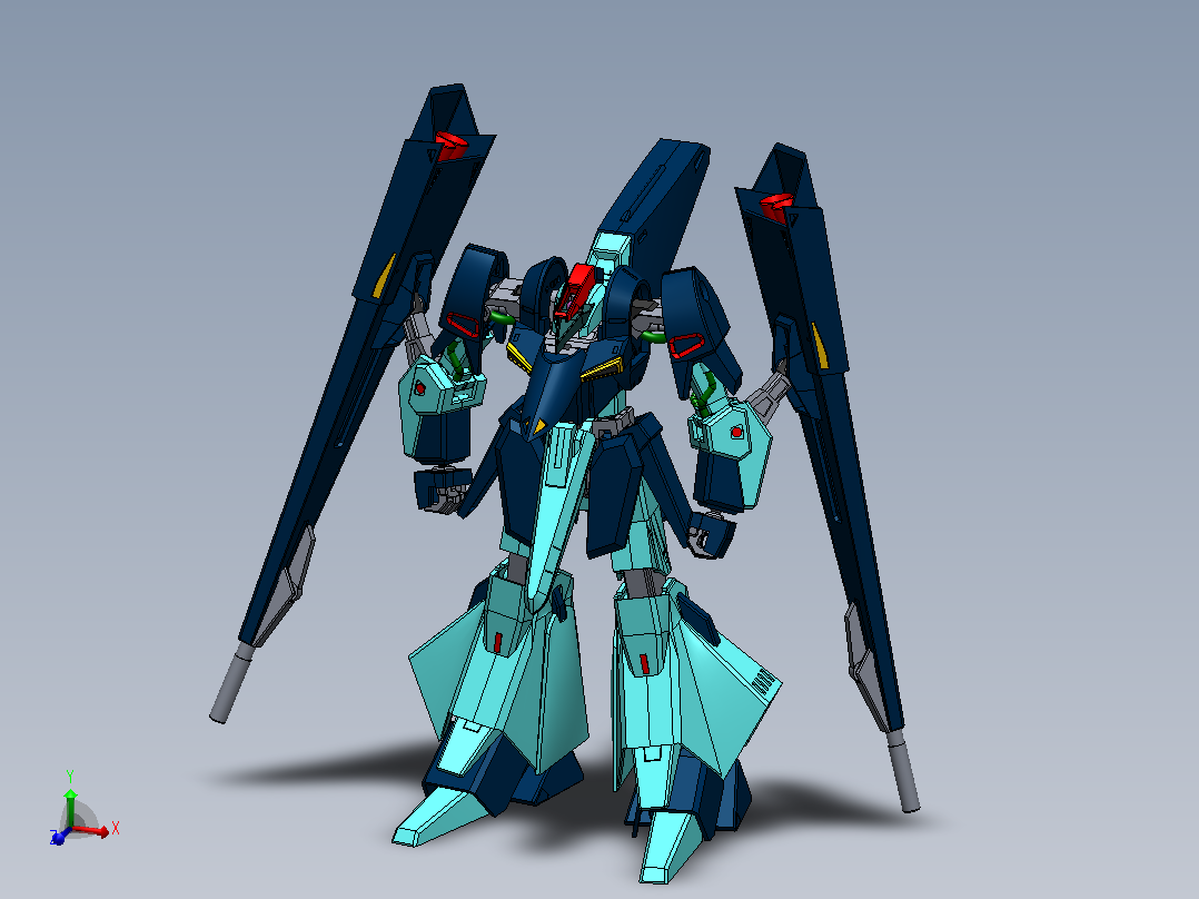 高达ORX-005贾普兰3D模型主视图