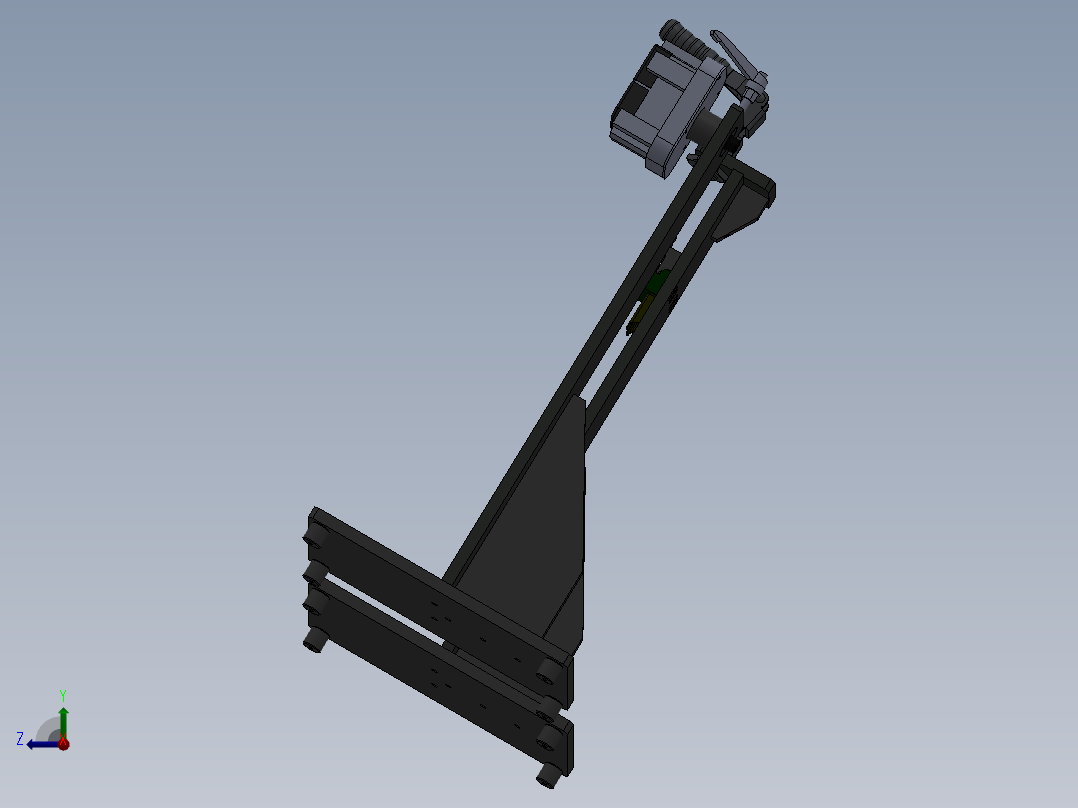 小水槽四角焊接夹具   大水槽四角外点焊右视图