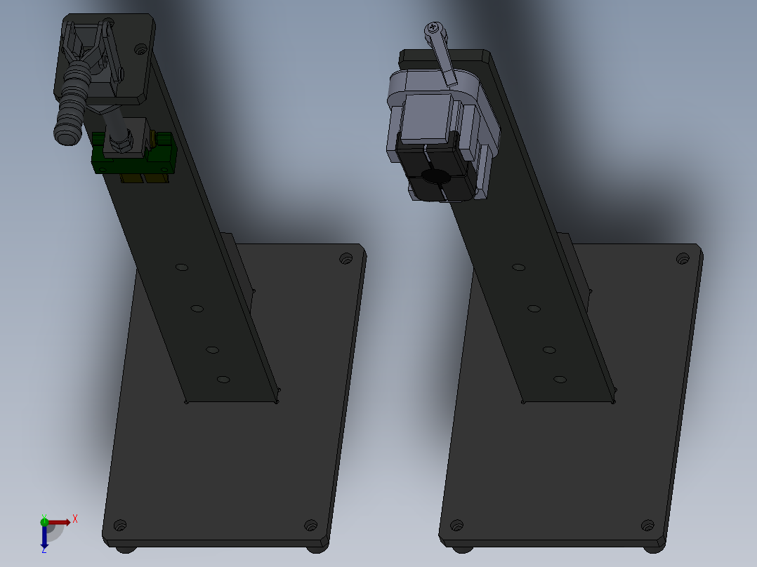 小水槽四角焊接夹具   大水槽四角外点焊俯视图