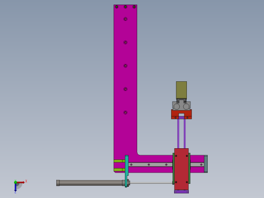 气缸机械手取放料夹取产品机构图sw13可编辑俯视缩略图