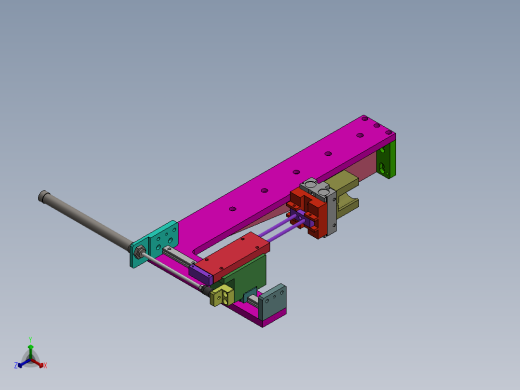 气缸机械手取放料夹取产品机构图sw13可编辑正等轴测缩略图