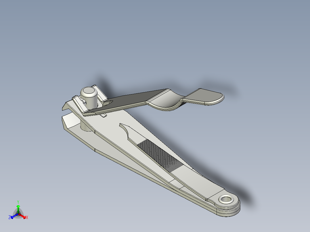 指甲剪(完成)正等轴测图