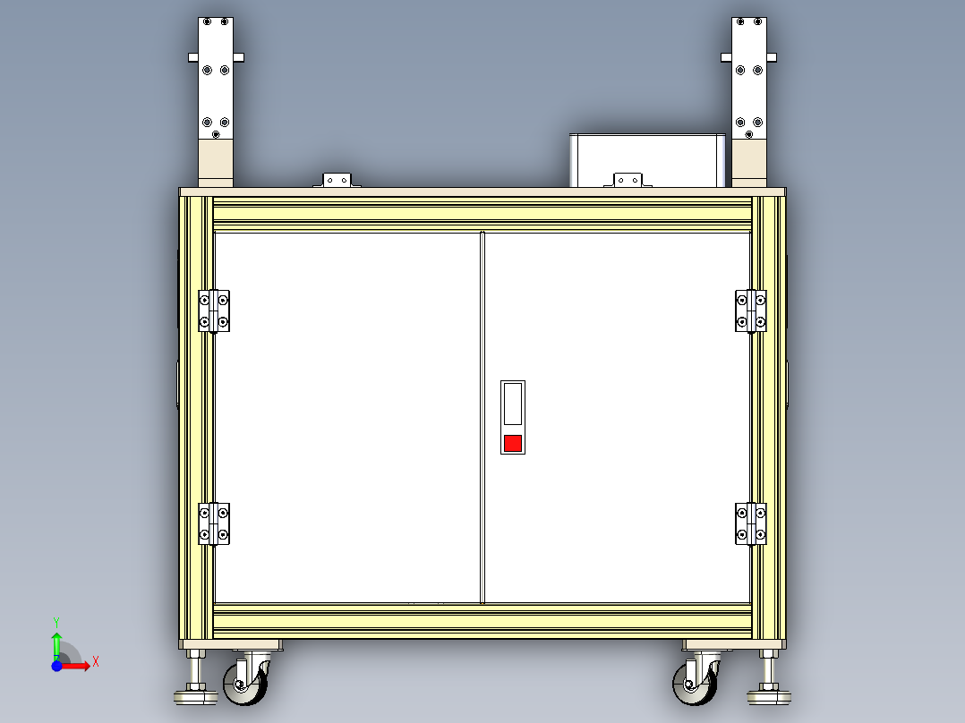 机器电动箱前视图