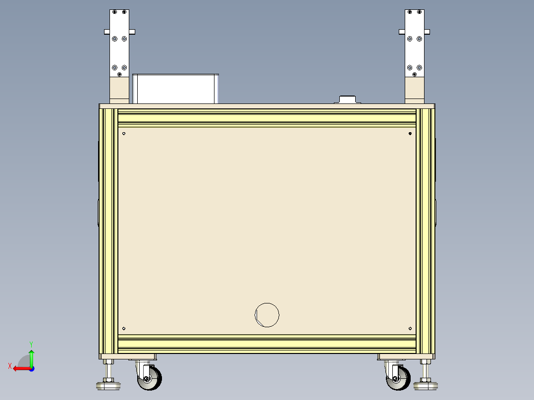 机器电动箱后视图