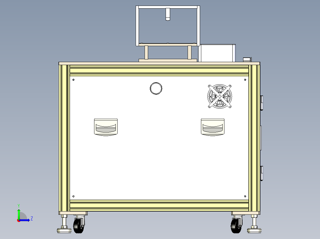 机器电动箱左视图