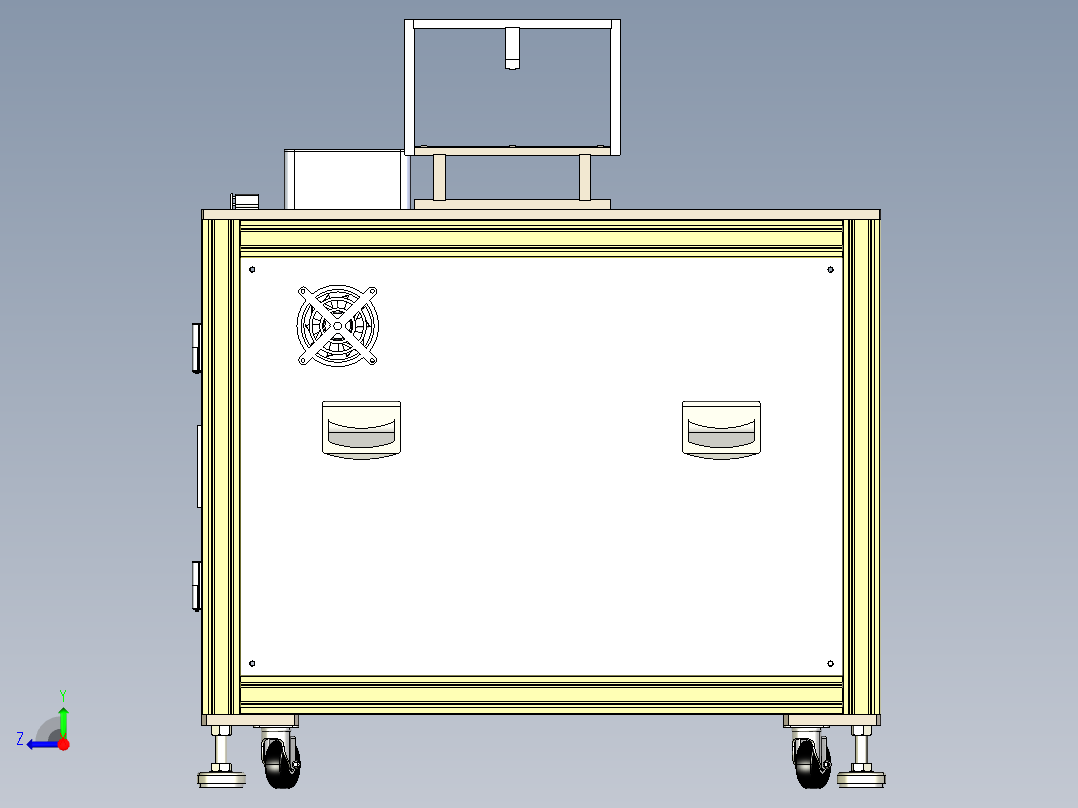 机器电动箱右视图