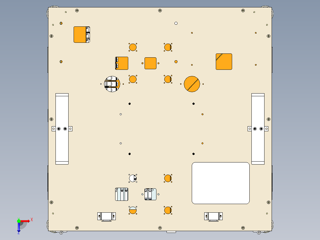 机器电动箱俯视图