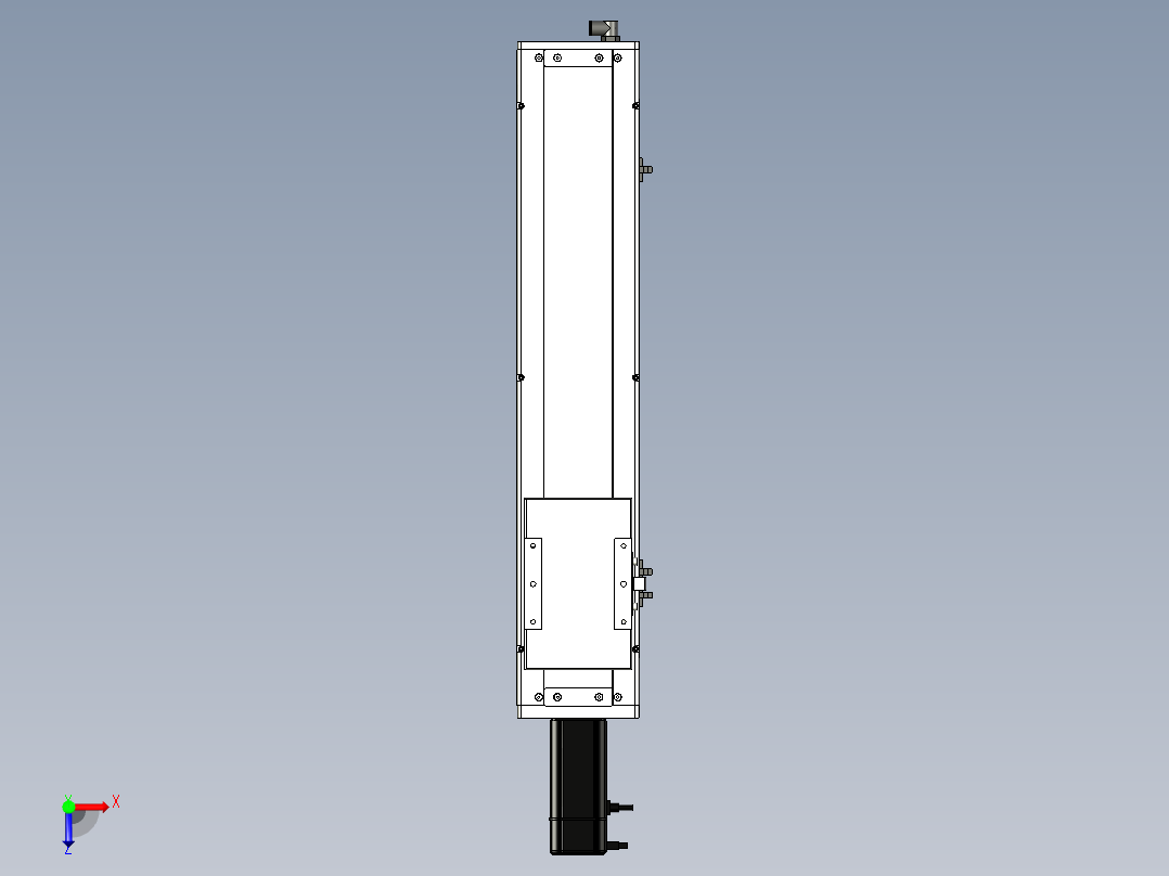 Toyo东佑达直线模组-ECH14-450-BC-400W+煞車俯视图