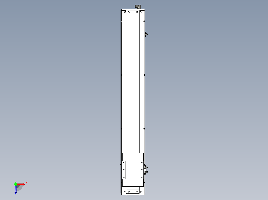 Toyo东佑达直线模组-ECH14-750-BM-200W+煞車俯视图