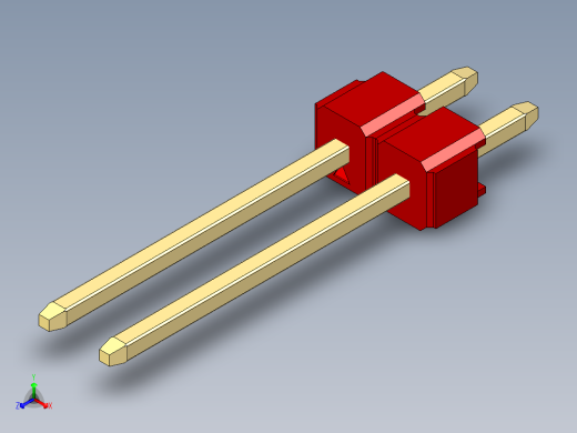彩色公头100mil（2.54mm）系列-DS1021_red_1x02p_100mil_Type5_rev1.0