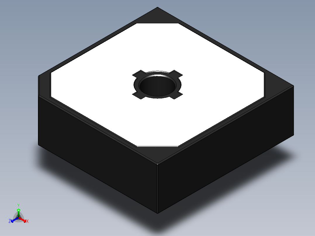 桥式整流器-SKBPC-W正等轴测图