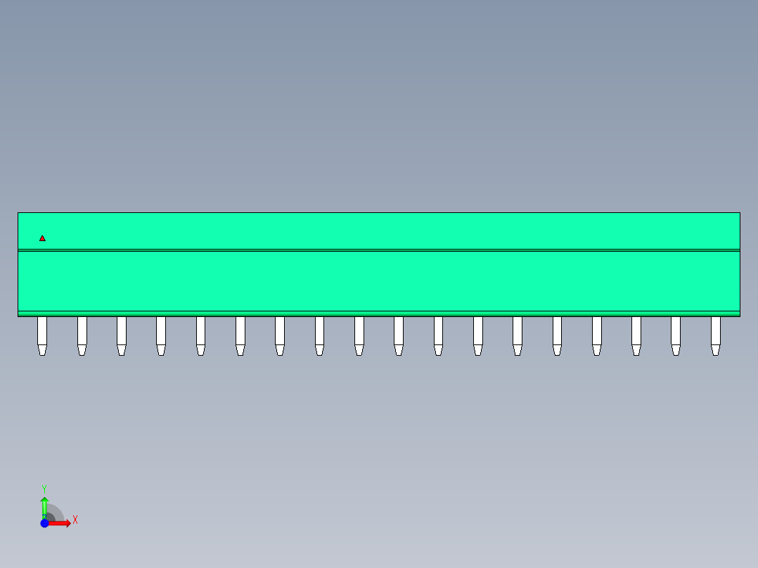 DEGSON 15EDG 系列 3.5mm 插拔式接线端子 FullPack-15EDGVC-3.5-18P-14-00AH前视图