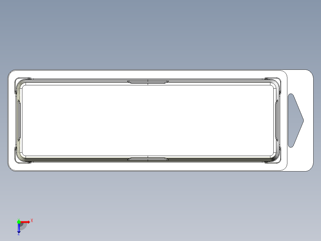 金士顿HyperX野蛮内存包包装外壳DDR3金士顿 内存包装盒俯视图