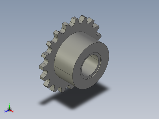 鏈輪惰輪XIS-S-3D多系列多零件图纸模型
