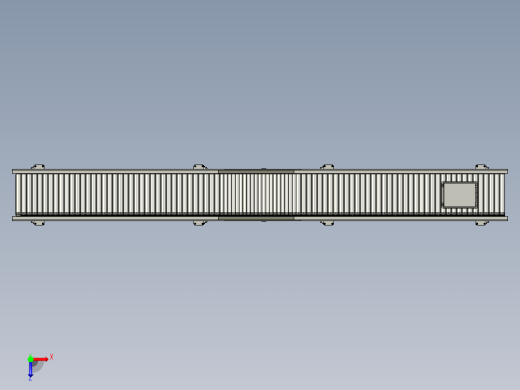 斜坡滚筒输送线roller-conveyor-25-stp俯视缩略图