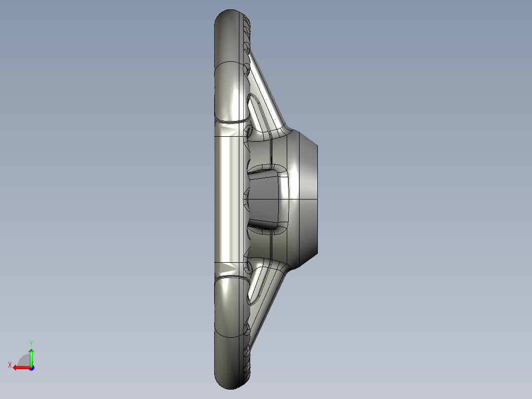 跑车方向盘后视图
