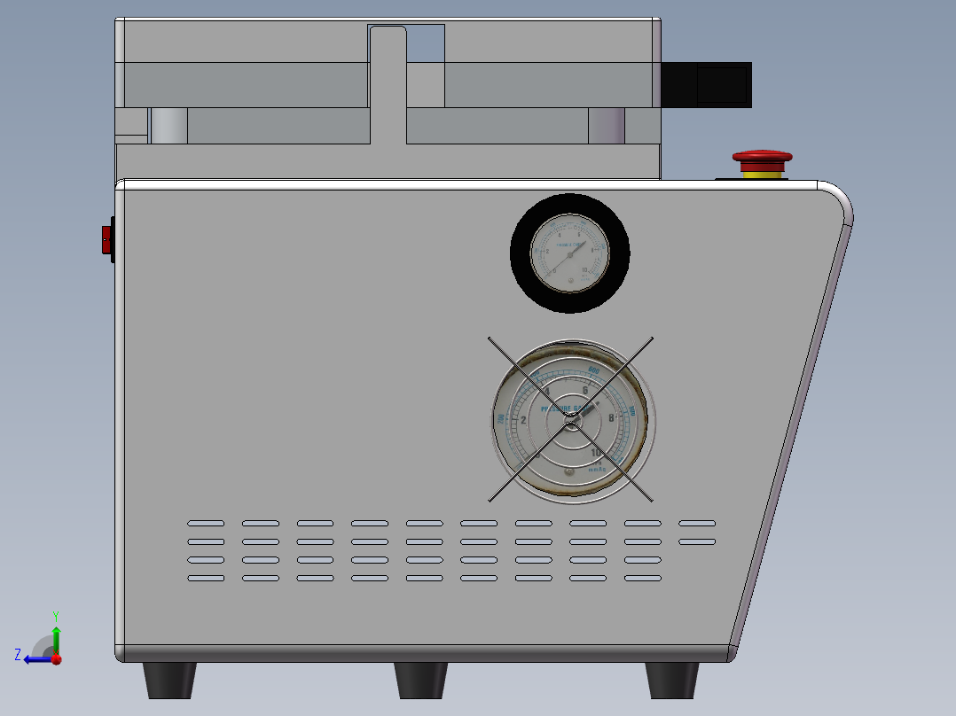 贴合脱泡一体机右视图