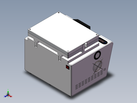 贴合脱泡一体机正等轴测缩略图