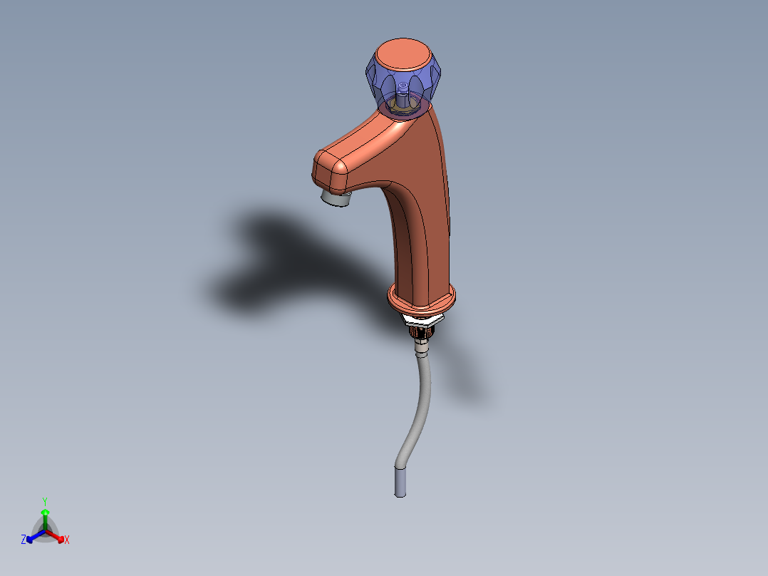 水龙头4正等轴测图