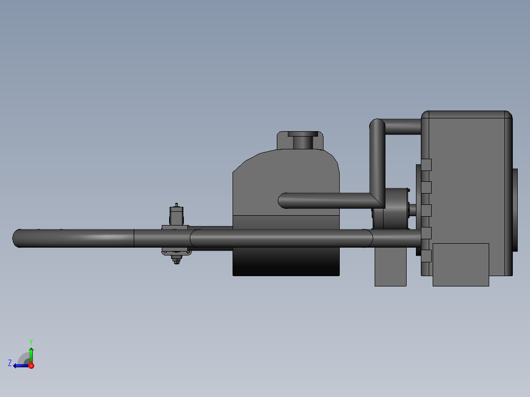拖拉机水冷系统 (论文 三维 二维 有限元)右视图