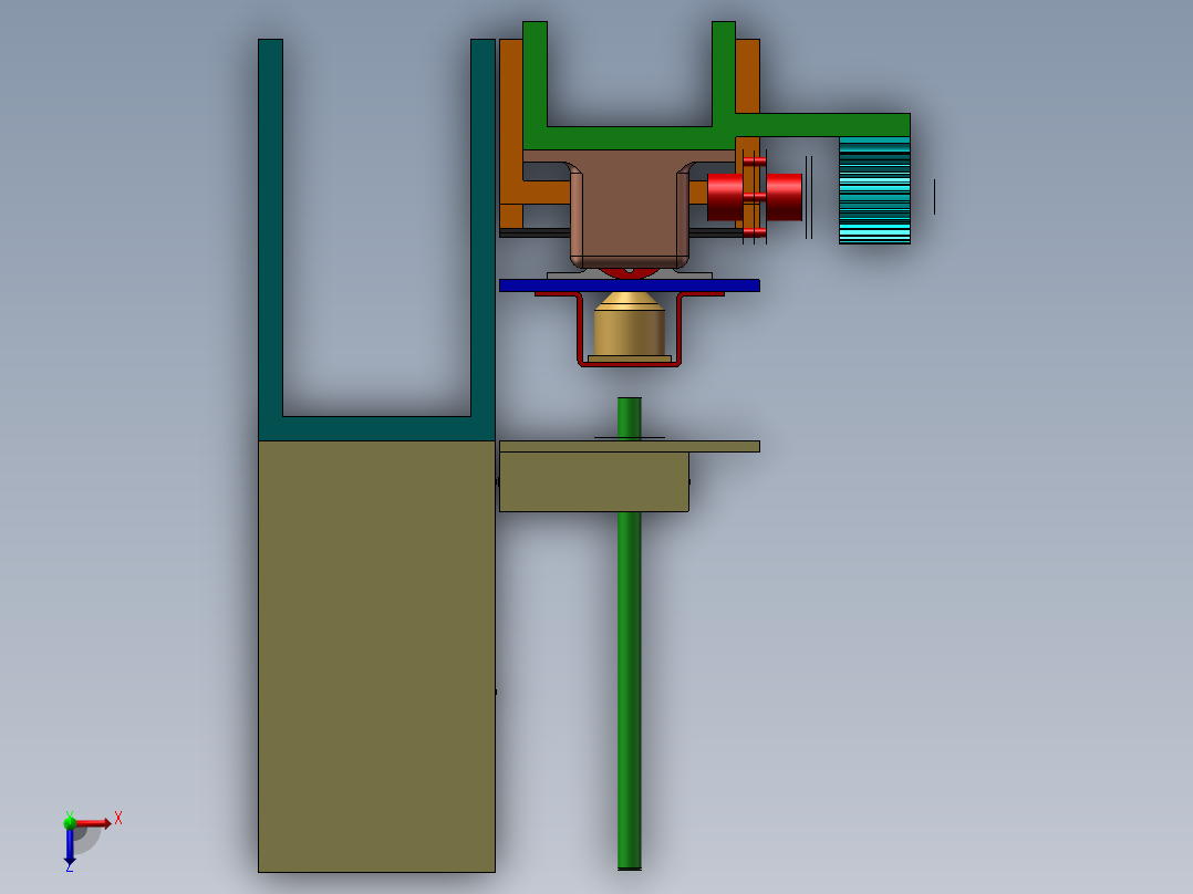 自动存储和检索系统俯视图