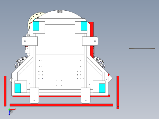 离合器传动盘铆摩擦片工作台设计俯视缩略图