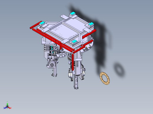 离合器传动盘铆摩擦片工作台设计缩略图