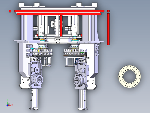 离合器传动盘铆摩擦片工作台设计缩略图