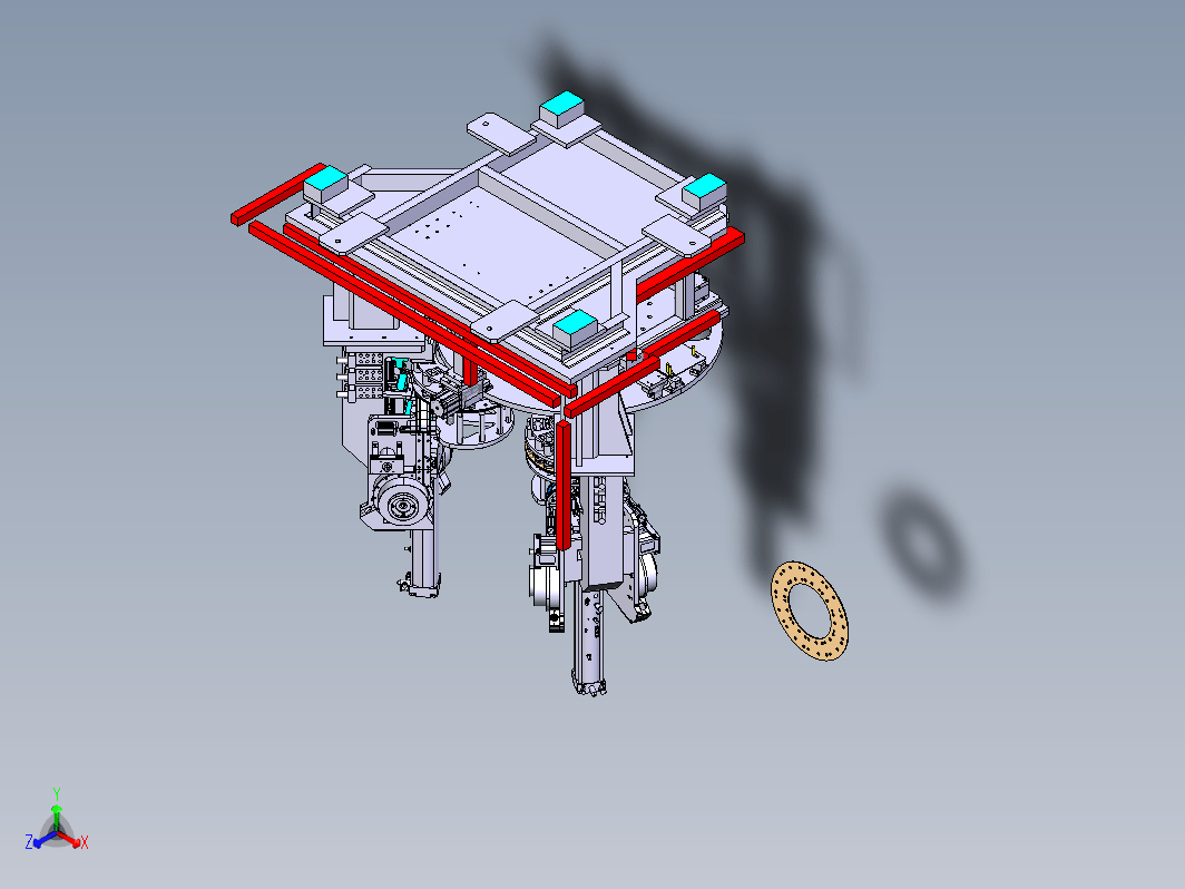 离合器传动盘铆摩擦片工作台设计