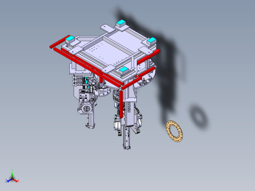 离合器传动盘铆摩擦片工作台设计缩略图