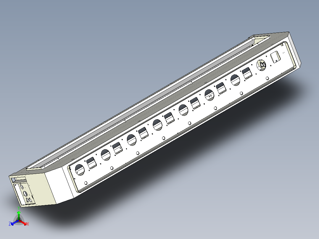 前箱体-高级练习(1)正等轴测图