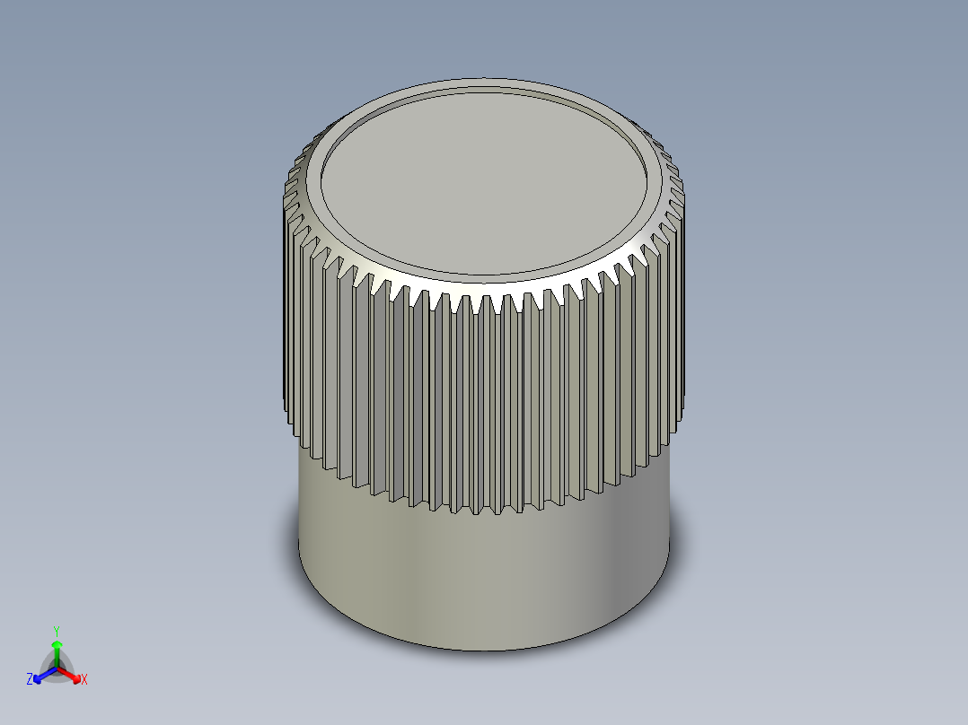 旋轉把手(凸紋)IZP,IZP+K,IZP+GS多系列多零件图纸模型主视图