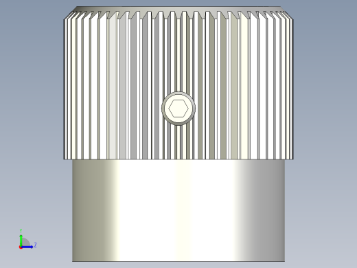 旋轉把手(凸紋)IZP,IZP+K,IZP+GS多系列多零件图纸模型左视缩略图