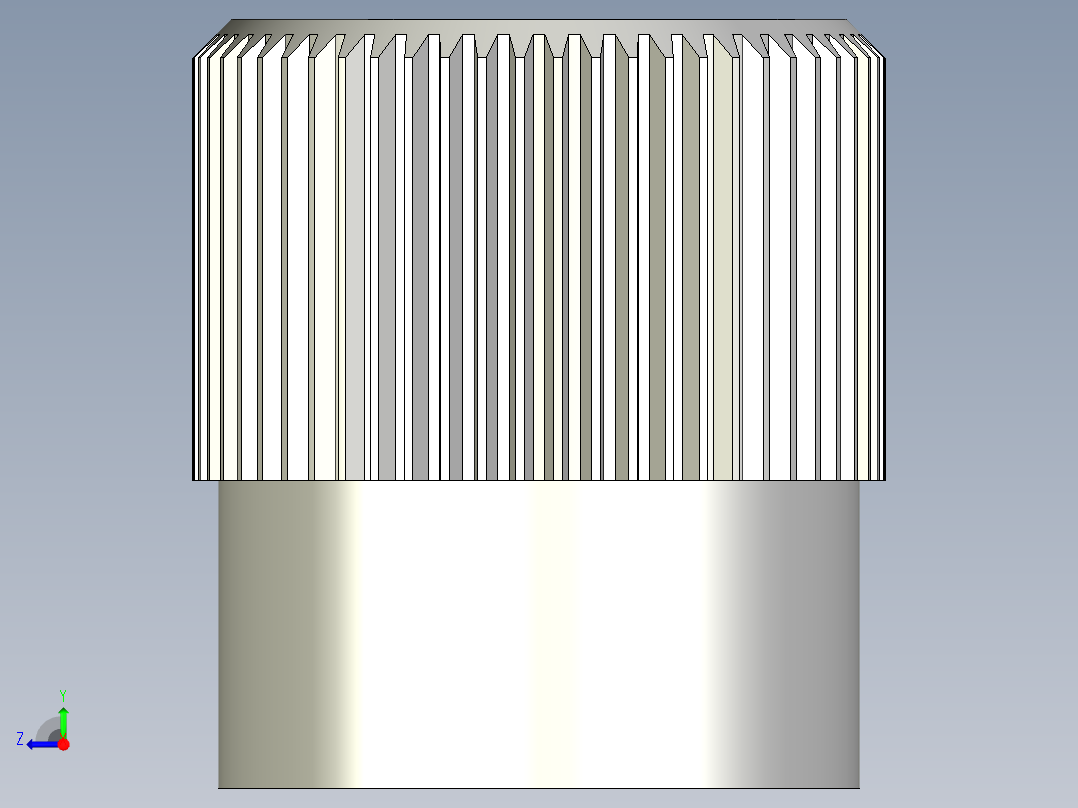 旋轉把手(凸紋)IZP,IZP+K,IZP+GS多系列多零件图纸模型右视图