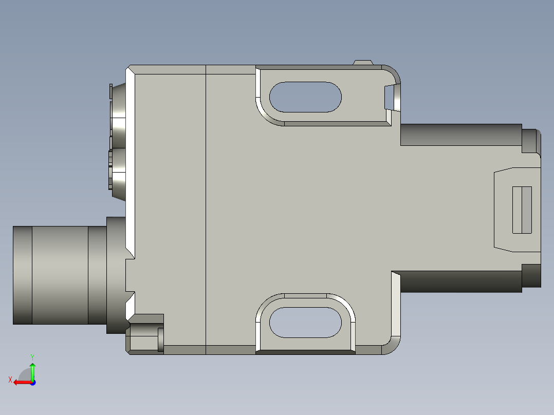 基恩士PZ-G101CB_102CB_kc图纸模型后视图