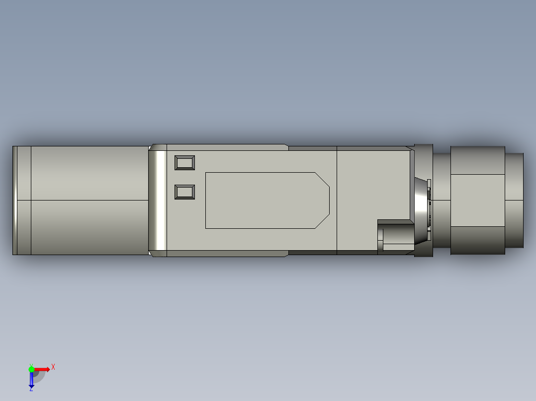 基恩士PZ-G101CB_102CB_kc图纸模型俯视图