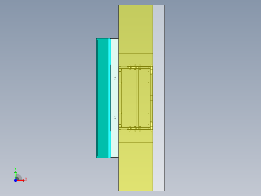 伸缩式55寸显示屏壁挂支架前视缩略图