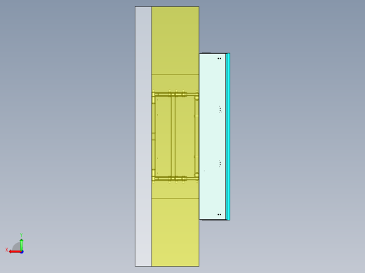 伸缩式55寸显示屏壁挂支架后视缩略图