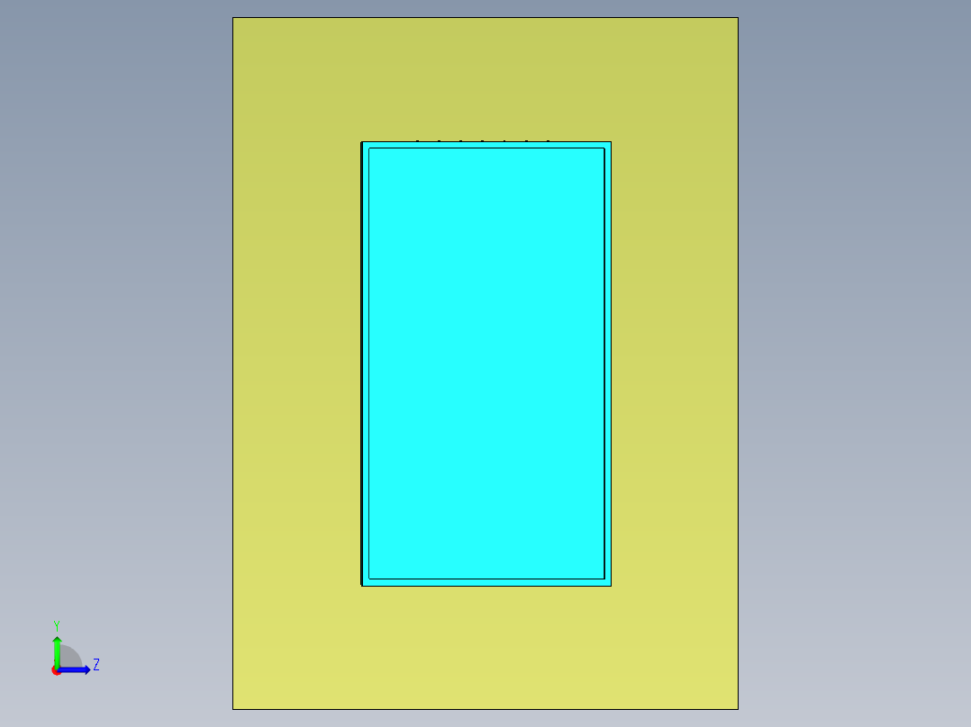 伸缩式55寸显示屏壁挂支架左视图