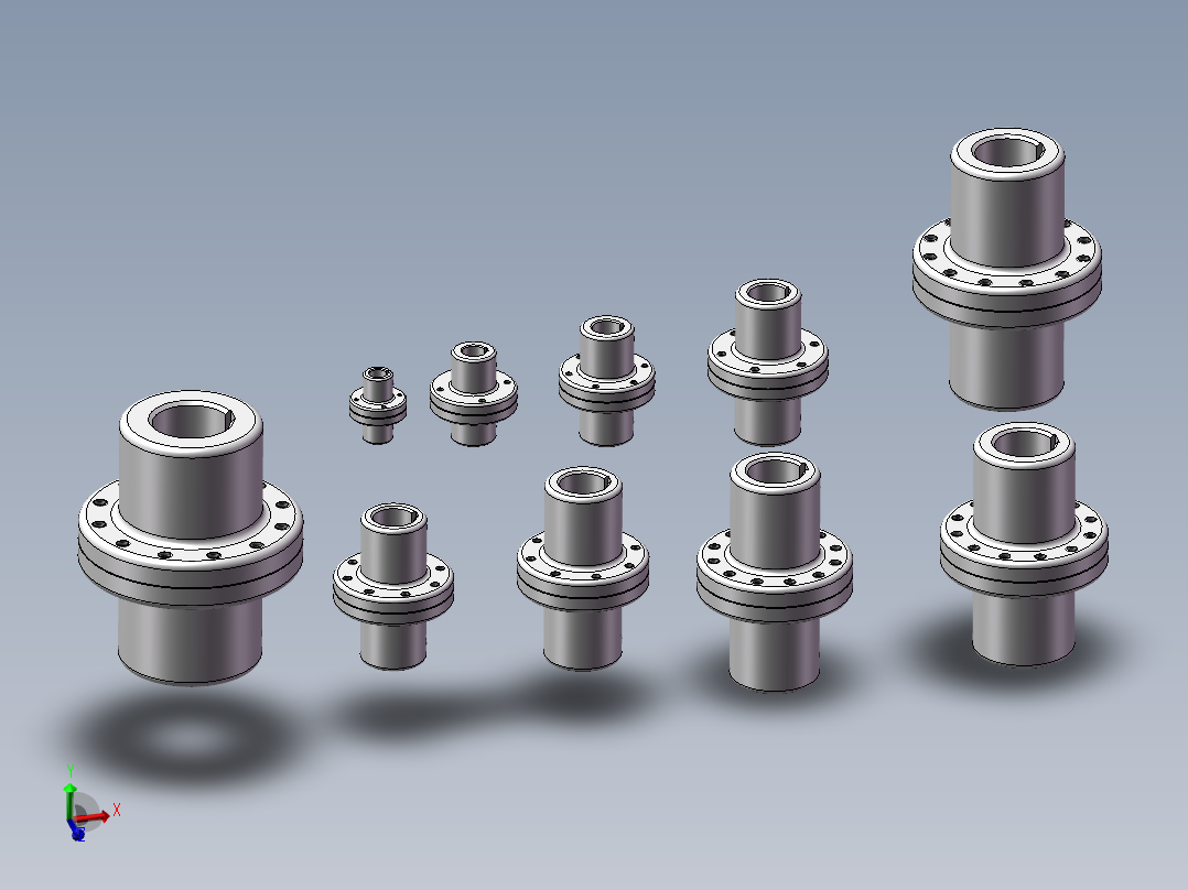 GT型凸缘联轴器 共10种型号主视图
