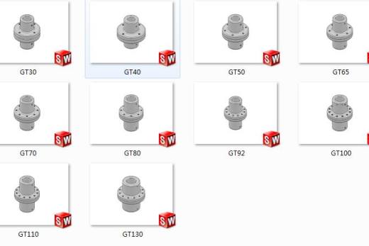 GT型凸缘联轴器 共10种型号缩略图