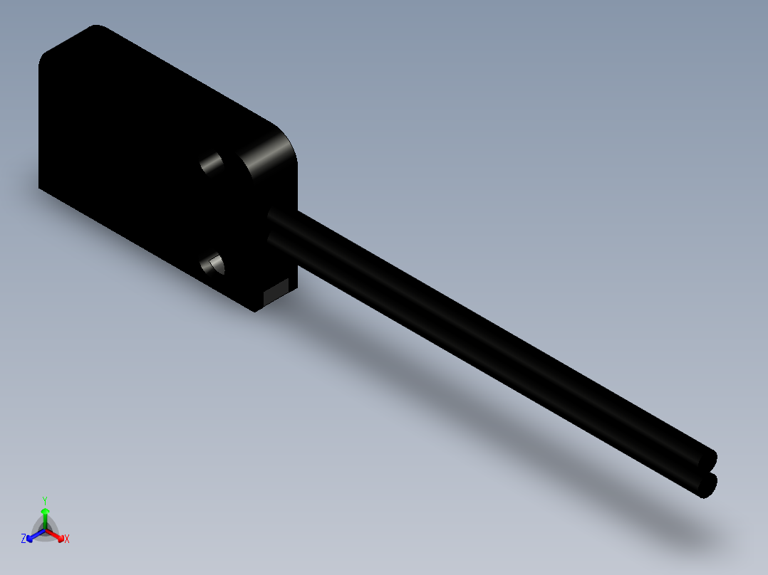 矩阵光纤_漫反射型FR-S18正等轴测图