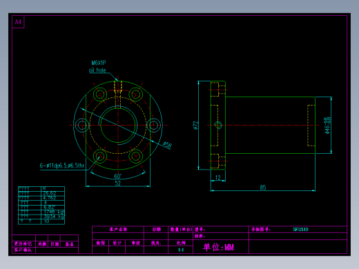 山云日尚SYS滚珠丝杠SFI2510.dwg