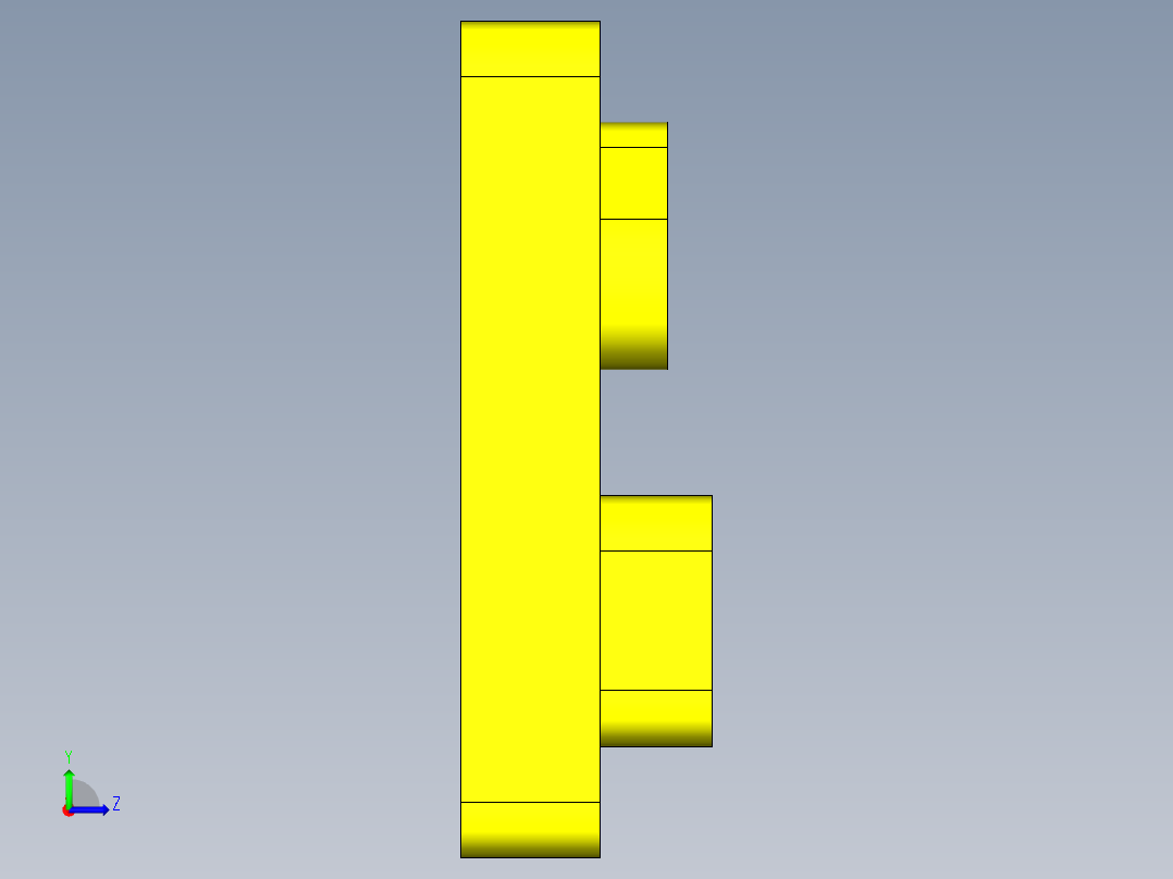 平面轮廓铣UG程序编程刀路-左视图